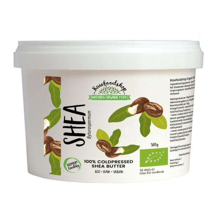 Sheasmør ØKO 500g i gruppen Råvarer & Drikke / Spisekammer / Smør & Cremede Smørepålæg hos Rawfoodshop Scandinavia AB (SHEA011)