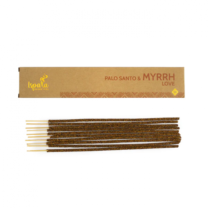 Isapalla Røgelse Palo Santo & Myrrh Love 10stk i gruppen Hjem & Sjæl / Ritual & Ceremoni / Røgelse, Lys og Dufte hos Rawfoodshop Scandinavia AB (SKU-291)