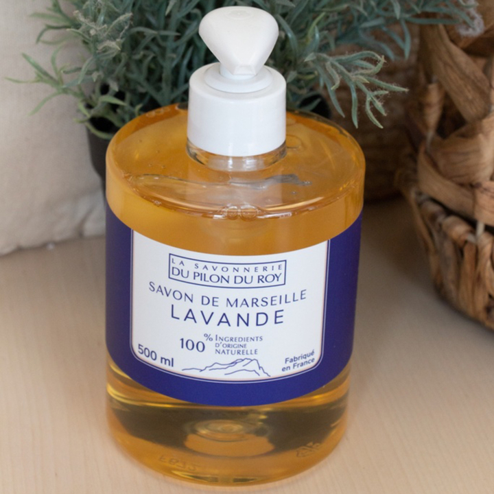 Lavendel Flydende Marseille Sæbe 500ml i gruppen Kropspleje hos Rawfoodshop Scandinavia AB (SLL05L)