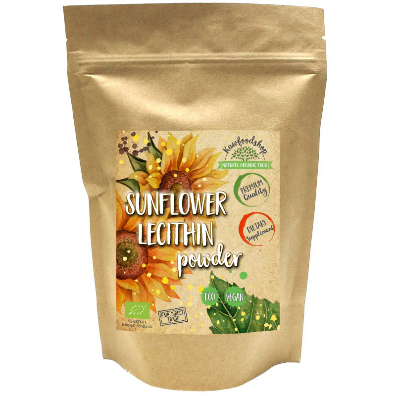 Solsikkelecithin Pulver ØKO 250g i gruppen Råvarer & Drikke / Bagning / Flere bageingredienser hos Rawfoodshop Scandinavia AB (SLP25)