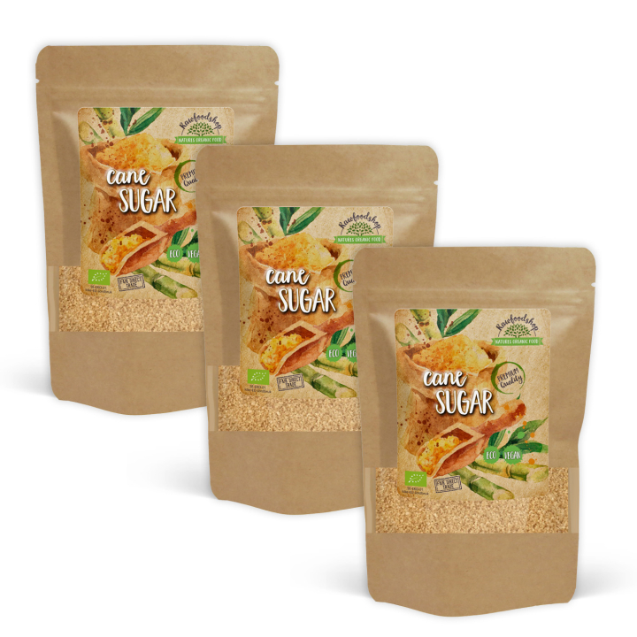 Råsukker ØKO 500g x 3 pakker i gruppen Råvarer & Drikke / Bagning / Sødning hos Rawfoodshop Scandinavia AB (SOT2-SET3)