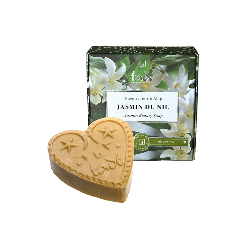 Sæbe Aleppo Heart Jasmine 150g i gruppen Kropspleje / Færdigvarer / Sæbe hos Rawfoodshop Scandinavia AB (TADSOLID7880)