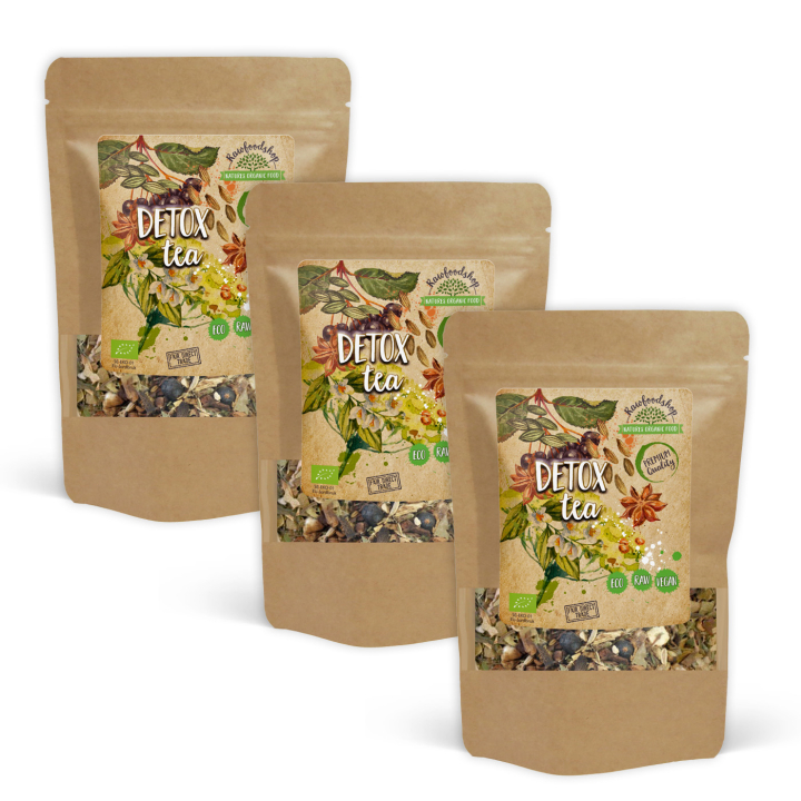 Detox Te ØKO 50g x 3 pakker i gruppen Råvarer & Drikke / Drikkevarer / Te hos Rawfoodshop Scandinavia AB (TE02-SET3)