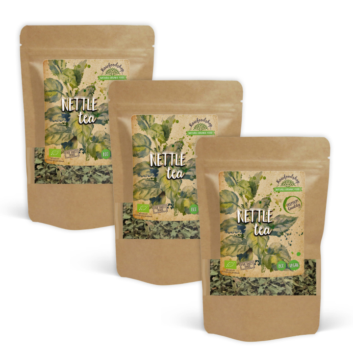 Brændenælde Te ØKO 50g x 3 pakker i gruppen Råvarer & Drikke / Drikkevarer / Te hos Rawfoodshop Scandinavia AB (TE04-SET3)
