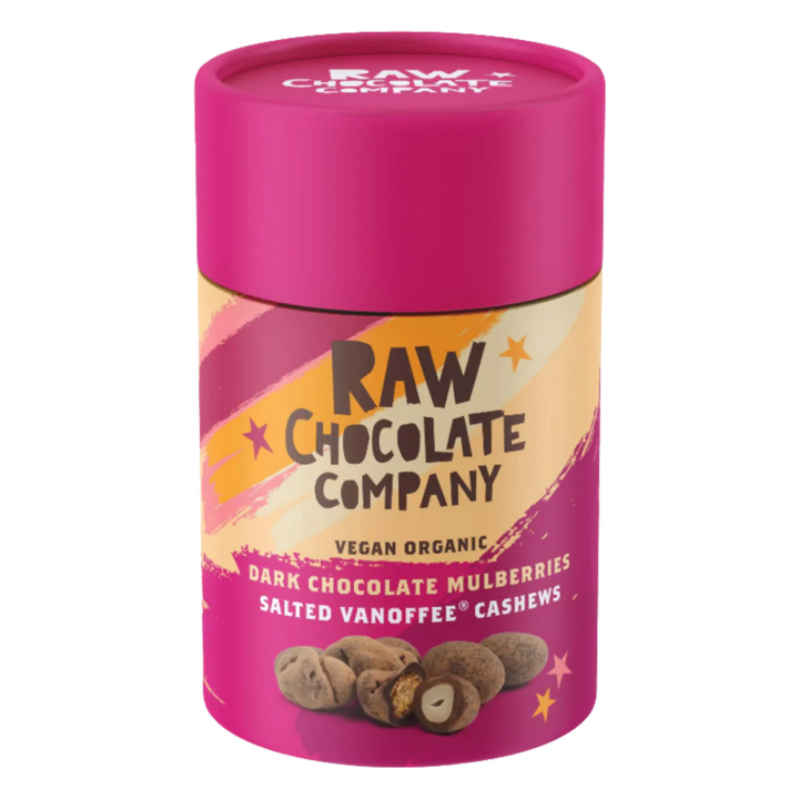 Chocolate Fruit & Nut Tube ØKO 180g i gruppen Råvarer & Drikke / Slik & Chokolade / Snacks hos Rawfoodshop Scandinavia AB (THE418S)