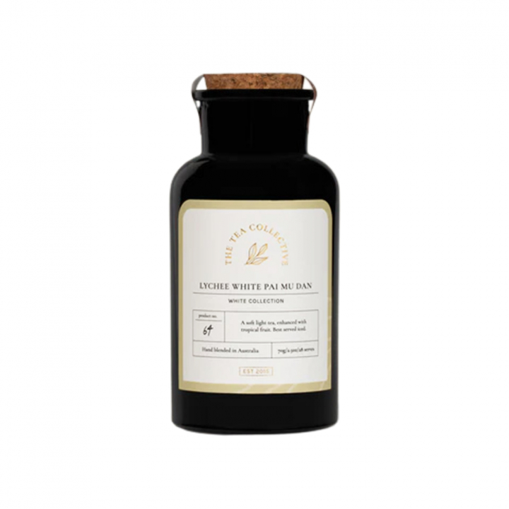 Lychee White Tea Jar 100g i gruppen Råvarer & Drikke / Drikkevarer / Te hos Rawfoodshop Scandinavia AB (TTC64-70)
