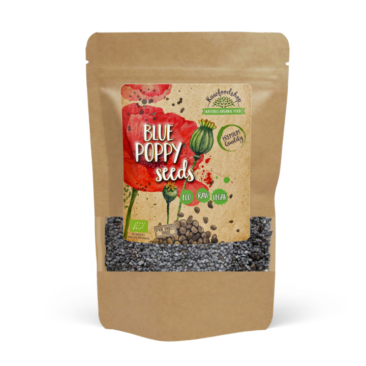 Valmuefrø Blå ØKO 100g i gruppen OUTLET 30-80% / Superfood 30-50% / Superfood 40% hos Rawfoodshop Scandinavia AB (VAL100)