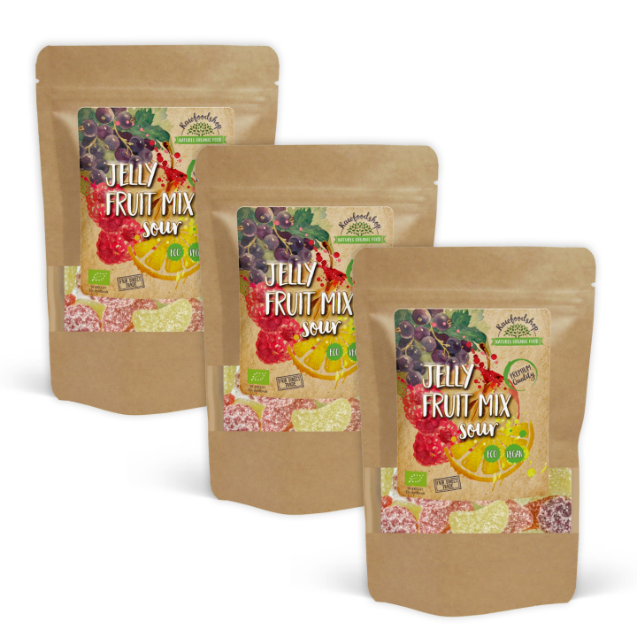 Slik Frugtmix ØKO 100g x 3 pakker i gruppen Råvarer & Drikke / Slik & Chokolade / Slik hos Rawfoodshop Scandinavia AB (VEGGOD02-SET3)