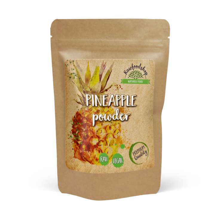 Ananaspulver 125g i gruppen Råvarer & Drikke / Frugt & Frugtpulver / Ananas hos Rawfoodshop Scandinavia AB (VITANANANASPULV)