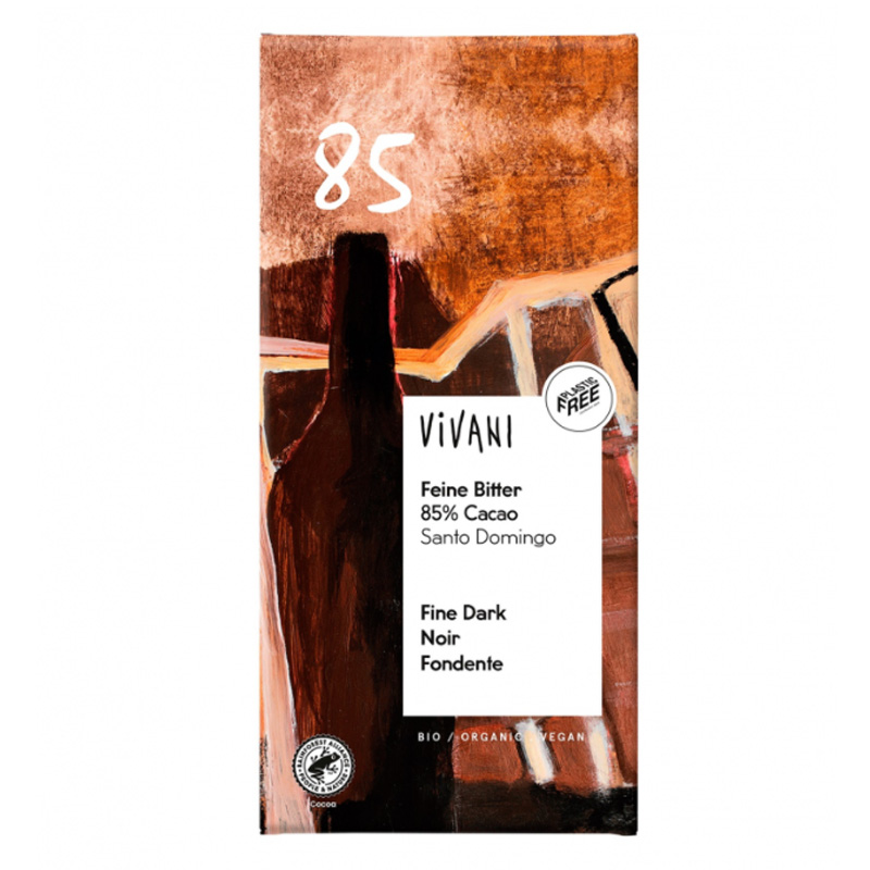 Vivani 85% ØKO 100g i gruppen Råvarer & Drikke / Slik & Chokolade / Chokolade og Bars hos Rawfoodshop Scandinavia AB (VIV9487569081)