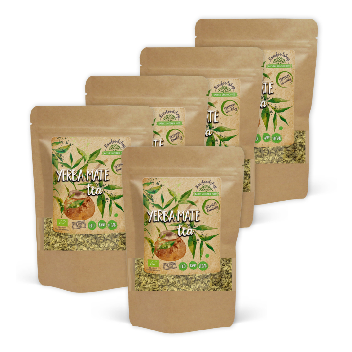 Yerba Mate Te ØKO 100g x 5 pakker i gruppen Råvarer & Drikke / Drikkevarer / Te hos Rawfoodshop Scandinavia AB (YMT10-SET5)