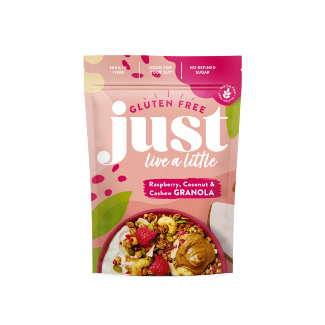 Granola Hindbær & Cashewnødder 360g