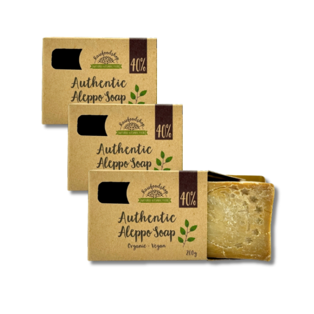 Alepposæbe Laurbærolie 40% 200g x 3 stk