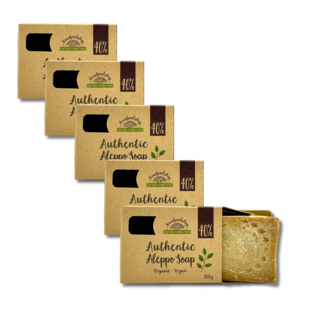 Alepposæbe Laurbærolie 40% 200g x 5 stk