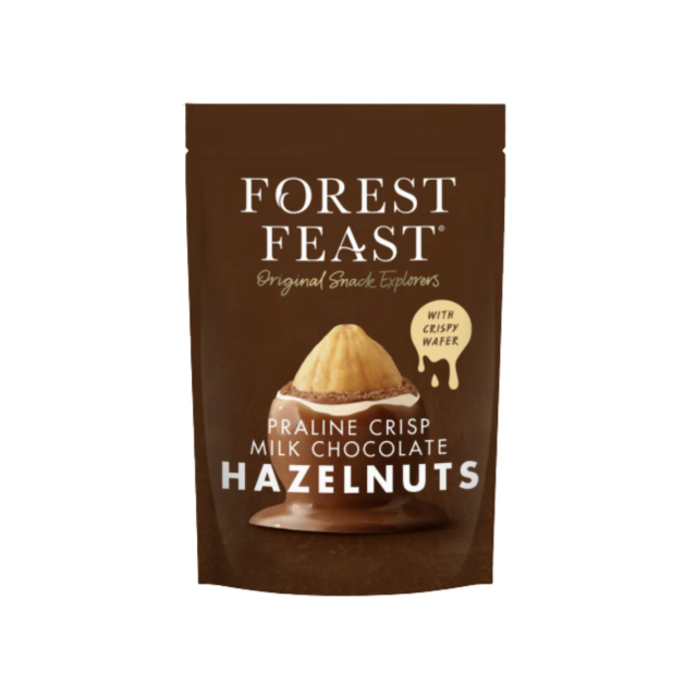 Hasselnødder i Dobbelt Chokolade & Knas 100g