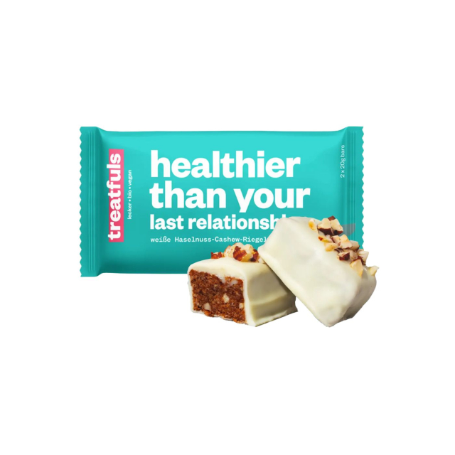 Hvid Chokoladebar med Hasselnøddecrunch ØKO 2x20g