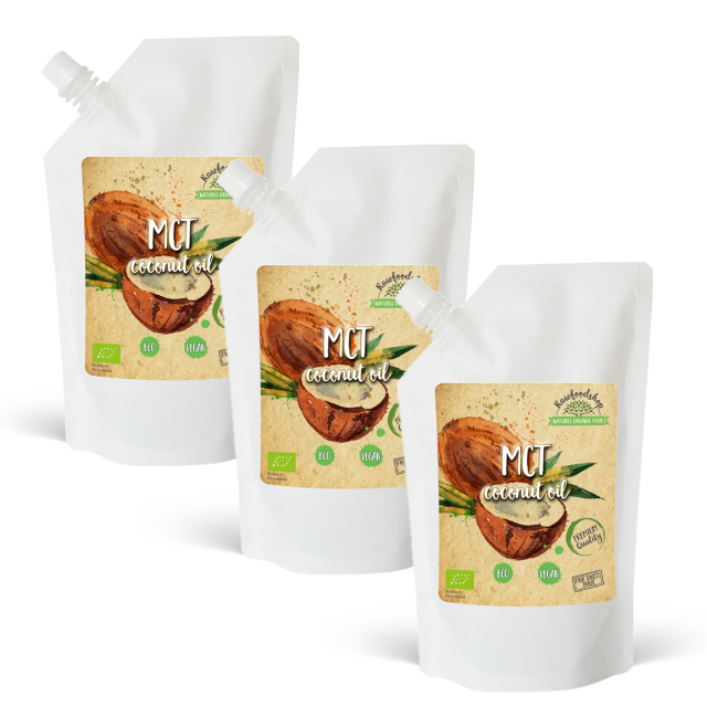 Kokosolie MCT ØKO 1000ml x 3 pakker