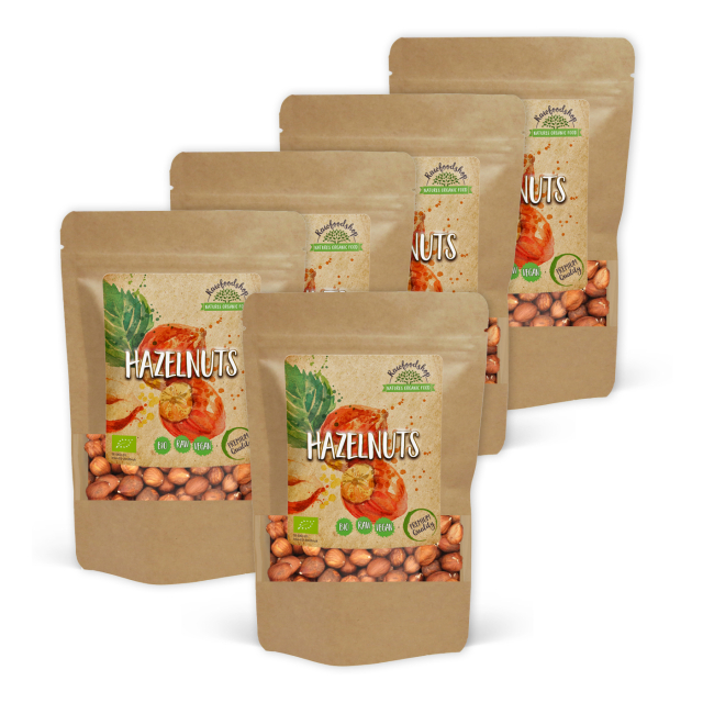 Hasselnødder Premium RAW ØKO 1kg x 5 pakker