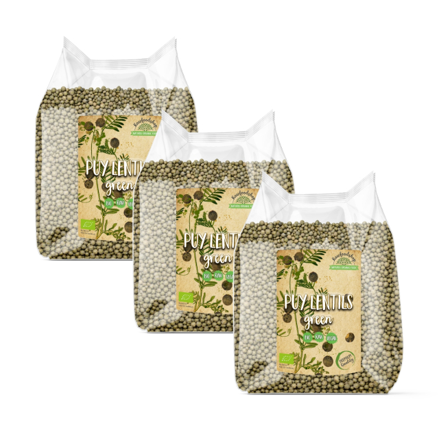 Puylinser Grønne ØKO 1kg x 3 pakker