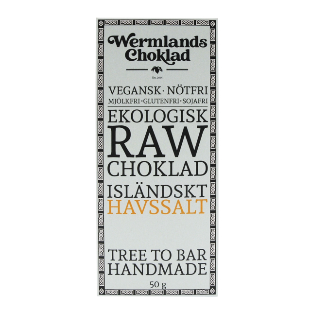 Wermlandschoklad Islandsk Havsalt ØKO 50g