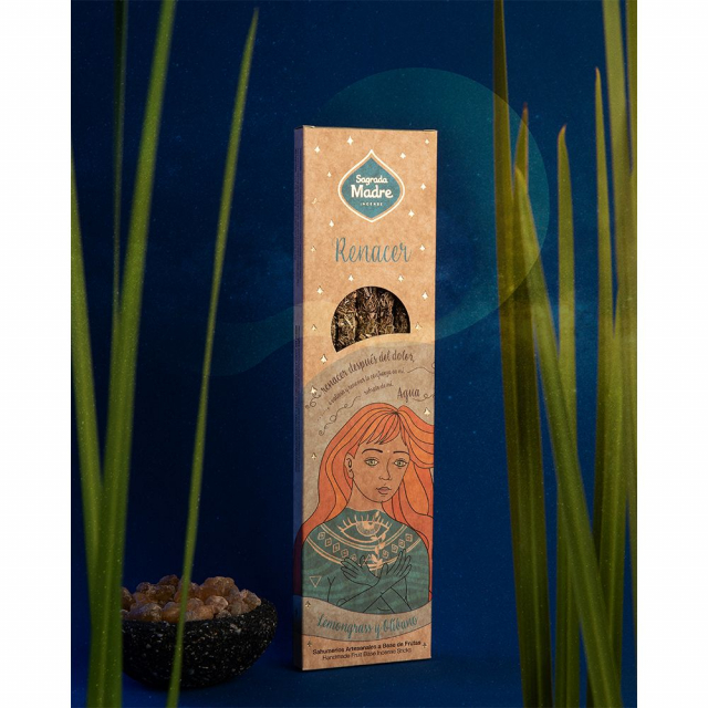 Vandelement Citrongræs & Frankincense røgelsespinde 6 stk