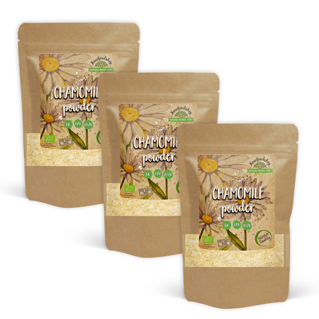 Kamomillajauhe LUOMU 125 g x 3 pakker