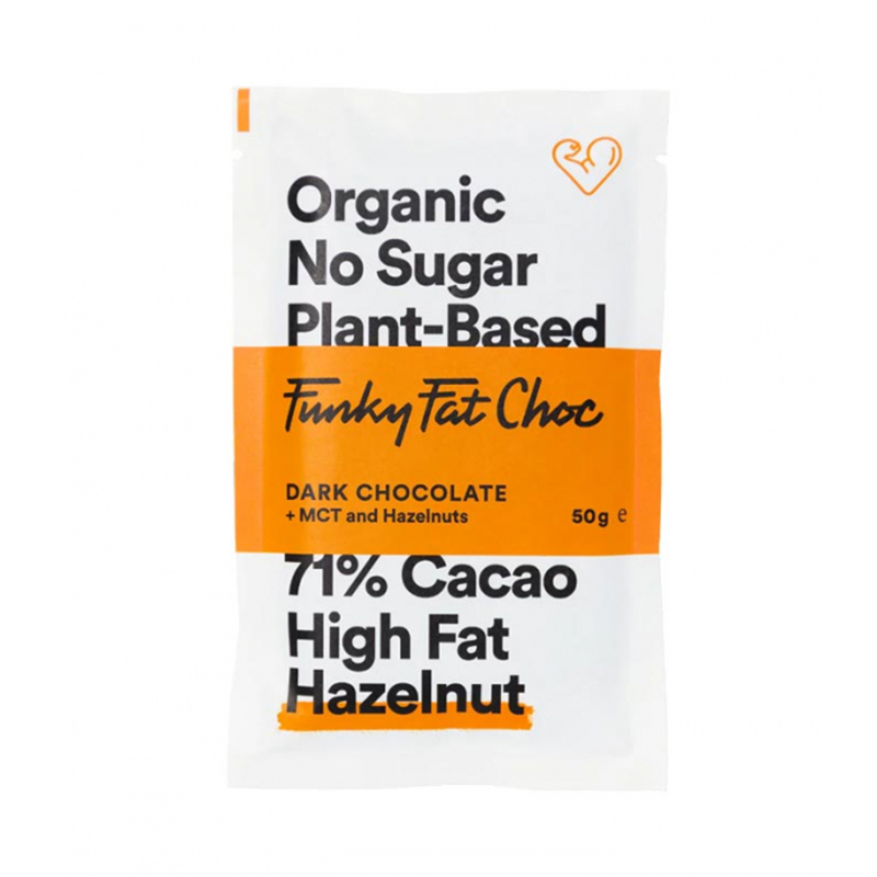 Funky Fat Foods Chokolade Hasselnød 50g