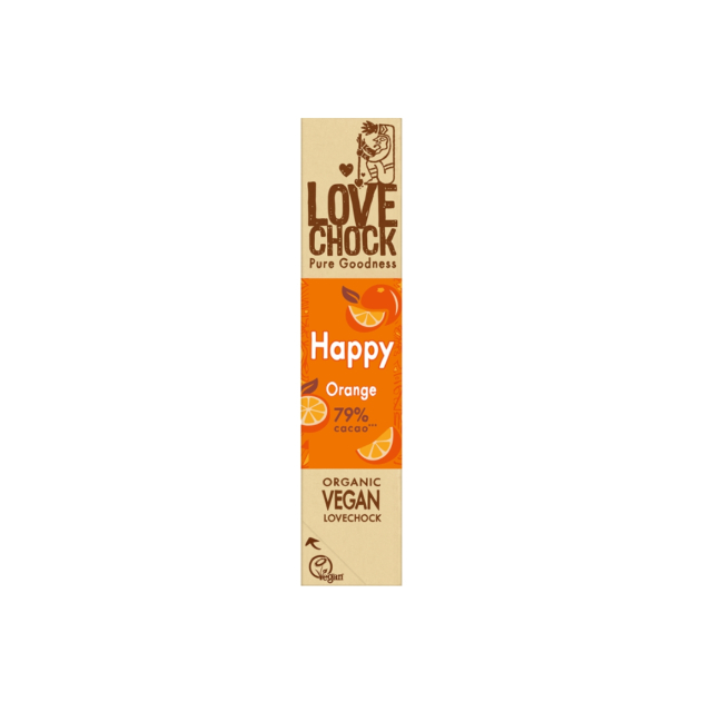 Happy Chokolade med Appelsin 79% ØKO 40g