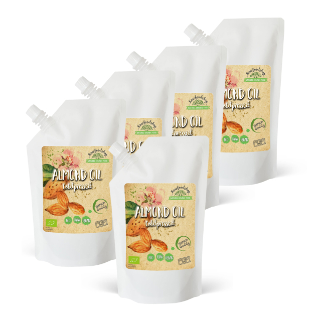 Mandelolie ØKO 1000 ml x 5 flasker