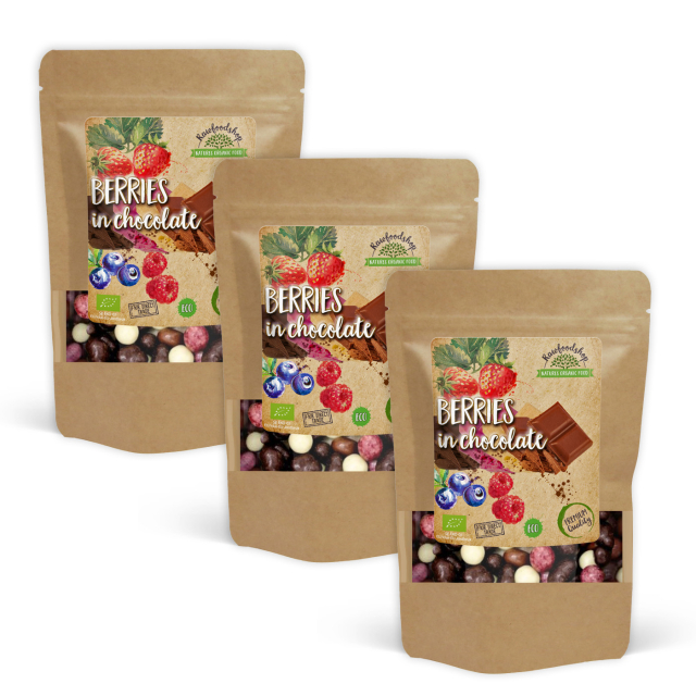 Bær i Chokolade ØKO 100g x 3 pakker