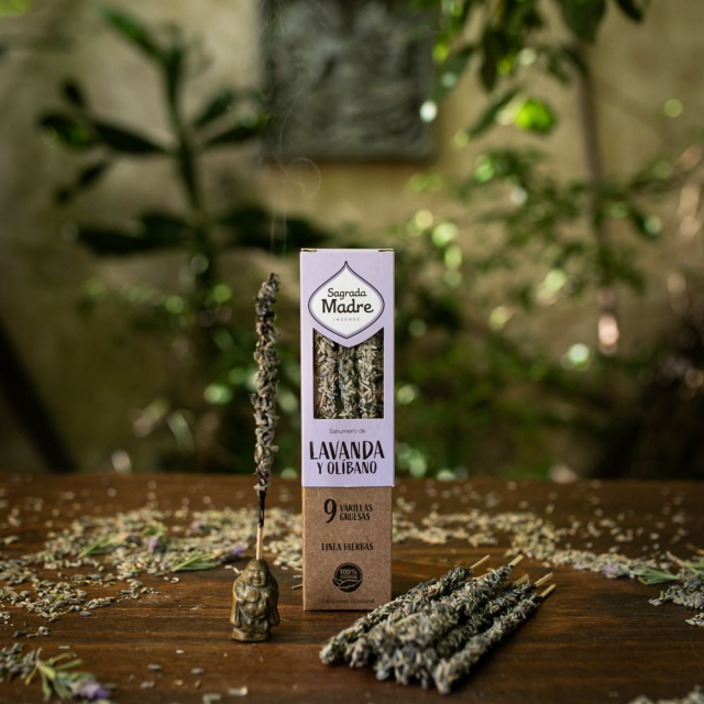 Lavendel & Frankincense røgelsespinde 9 stk