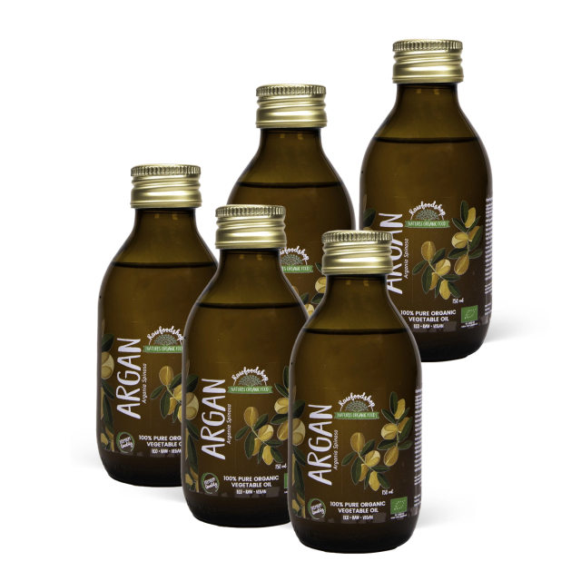 Arganolie ØKO 150ml x 5 flasker