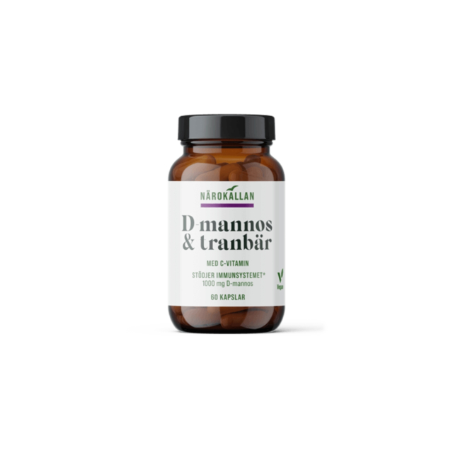 D-Mannose + Tranebær 60 kapsler