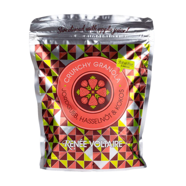 Crunchy Granola Jordbær, Hasselnød & Kokos 450g