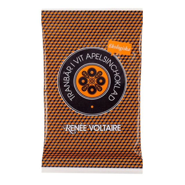 Tranebær i Hvid Appelsinchokolade ØKO 45g