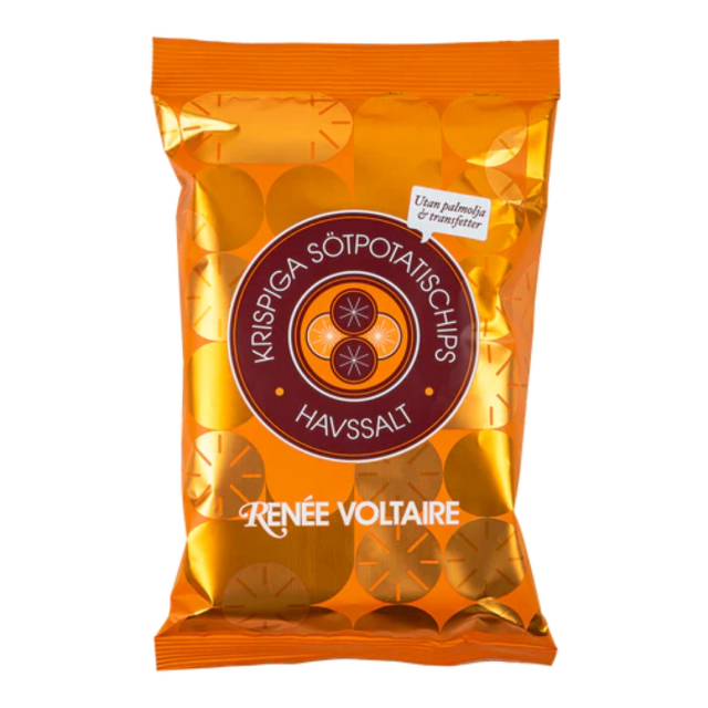 Sprøde Sød kartoffelchips Havsalt 80g