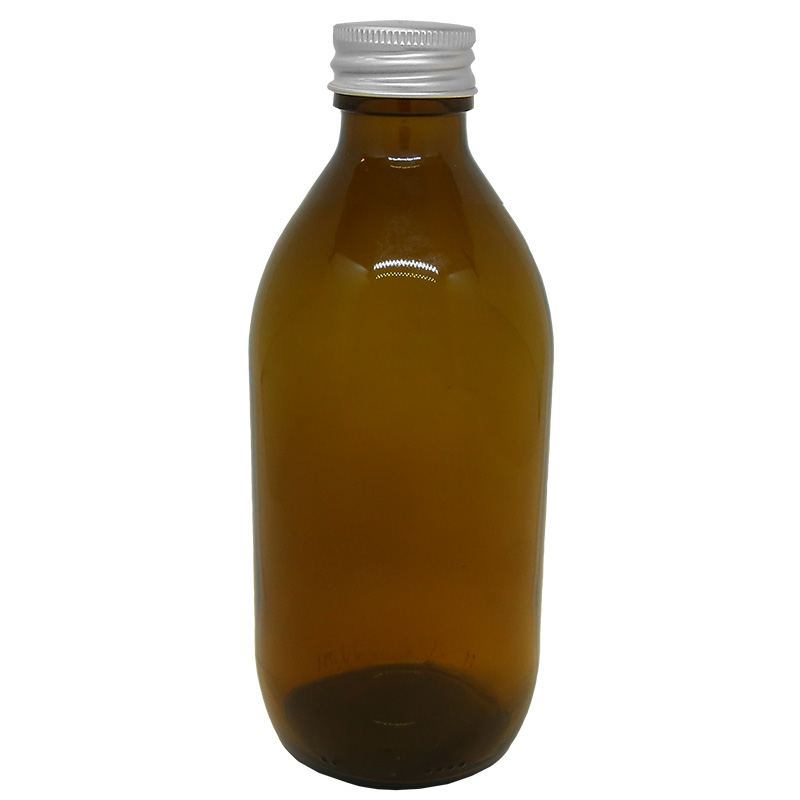 Glasflaske Brun 250ml
