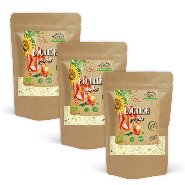 Bouillon uden sukker og gær ØKO 220g x 3 pakker