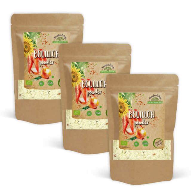 Bouillon uden sukker og gær ØKO 220g x 3 pakker