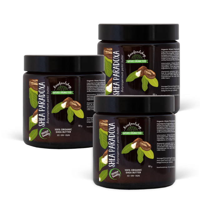 Sheasmør Paradoxa ØKO 100g x 3 dåser