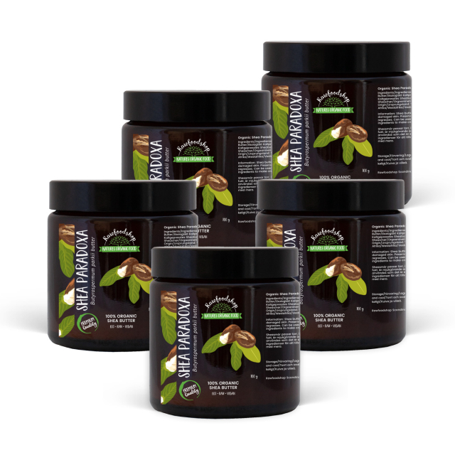 Sheasmør Paradoxa ØKO 100g x 5 dåser
