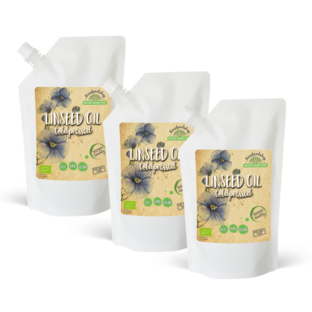 Hørfrøolie ØKO 500ml x 3 pakker