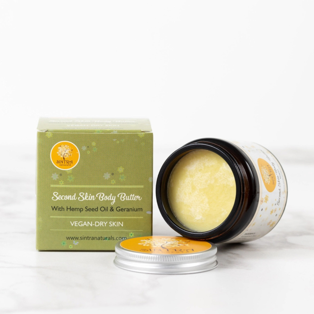 Bodybutter Hampeolie og Geranium 120ml