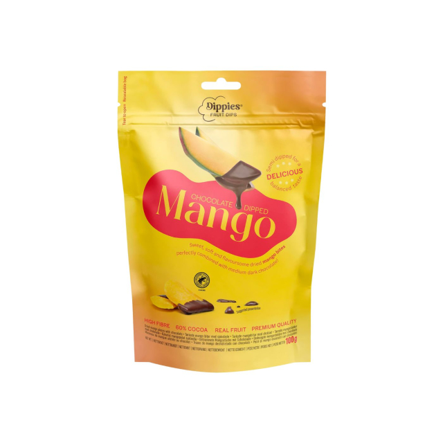 Mango med Mørk Chokolade 100 g