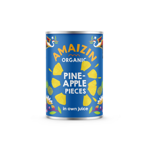 Amaizin Ananas i stykker ØKO 400g