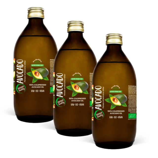Avokadoolie ØKO 50 ml x 3 flasker