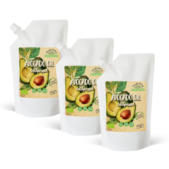 Avokadoolie ØKO 1000 ml x 3 pakker