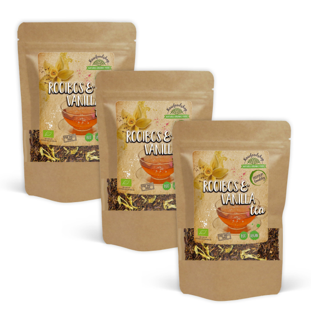 Rooibos & Vanilje Te ØKO 50g x 3 pakker