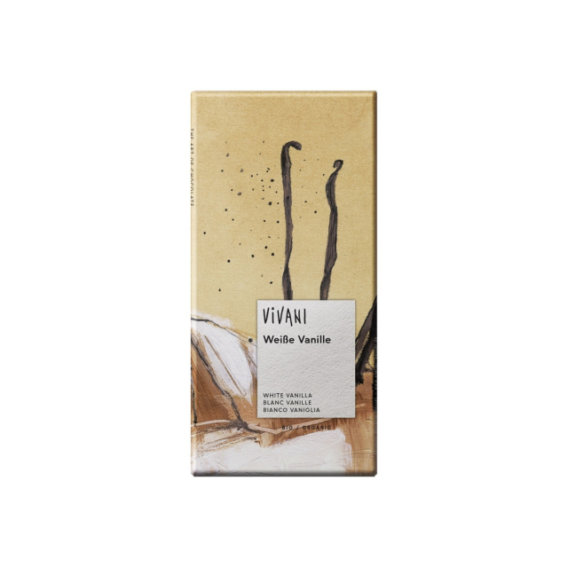 Vivani Chokolade Hvid Vanilje ØKO 80g