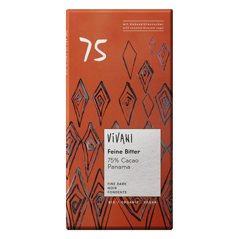 Vivani Mørk Panama 75% ECO 80g